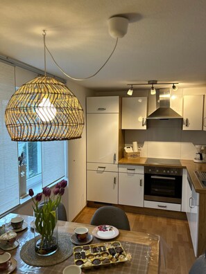 Fridge, oven, stovetop, dishwasher