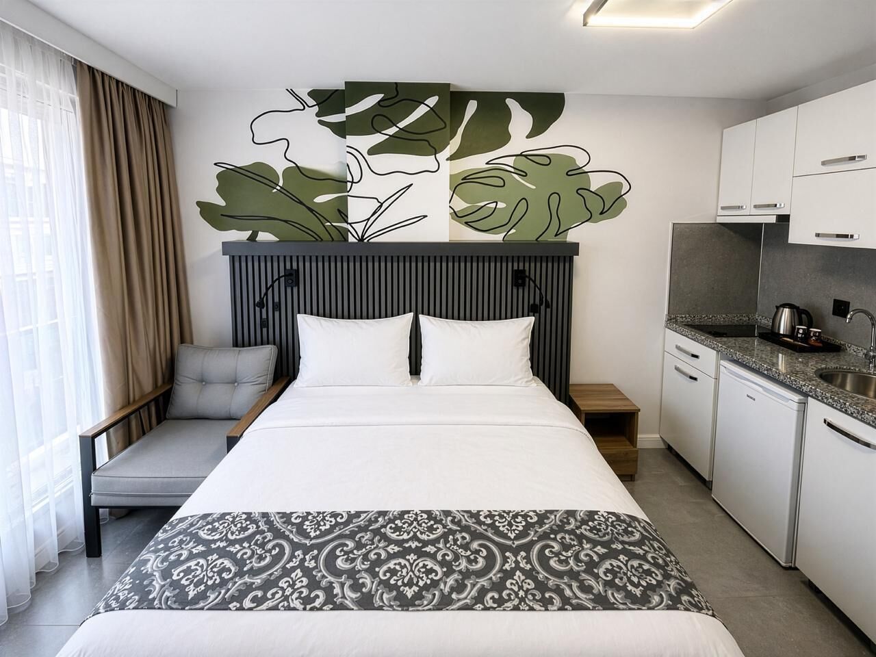 Studio Premium | Literie de qualité supérieure, matelas Tempur-Pedic, minibar