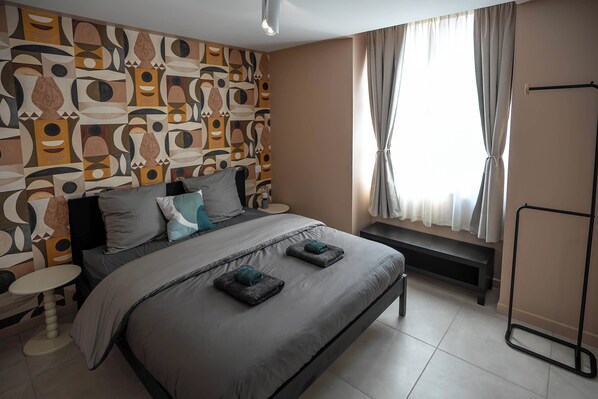 2 bedrooms, iron/ironing board, free WiFi, bed sheets