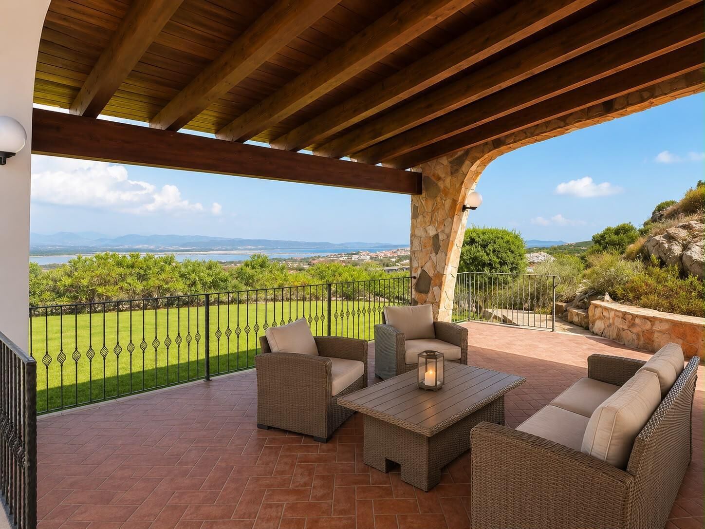 Deluxe Apartment, Sea View | Terrace/patio