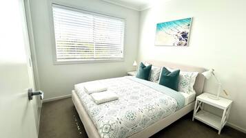 2 bedrooms, in-room safe, iron/ironing board, travel cot