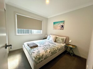2 bedrooms, in-room safe, iron/ironing board, travel crib