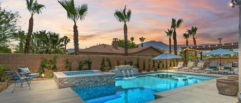 A heated pool