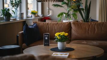 Siddeområde i lobbyen