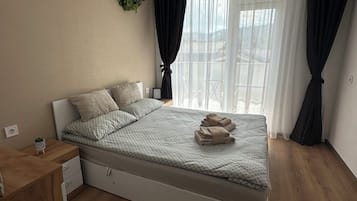 Standard Apartment, Balcony, Mountain View | Laptop workspace, blackout curtains, iron/ironing board, free WiFi