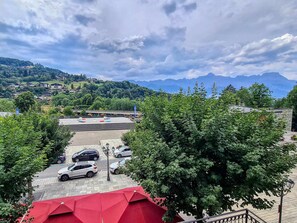 Blick von der Unterkunft