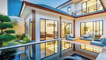 Front of property – evening/night