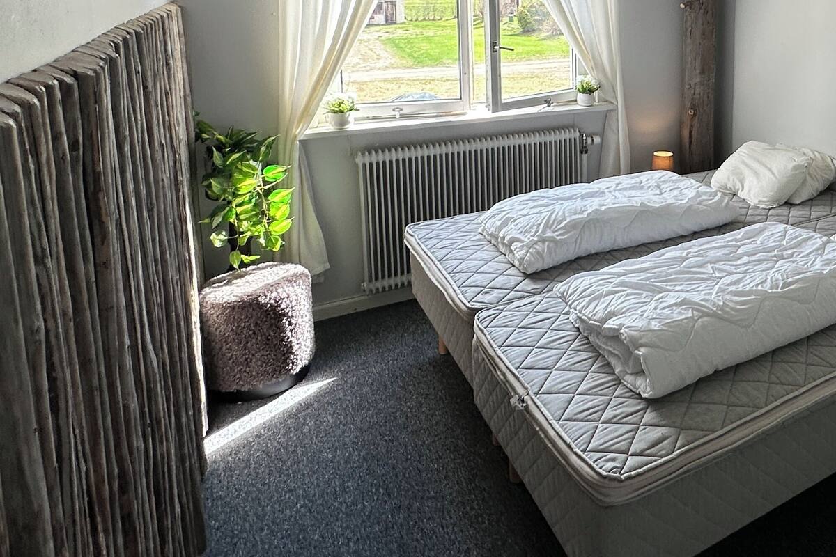 Laptop workspace, free WiFi, bed sheets