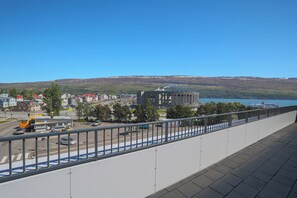 Luxury Apartment, Balcony | Balcony view - Hofsbót Luxury apartment (Akureyri)
