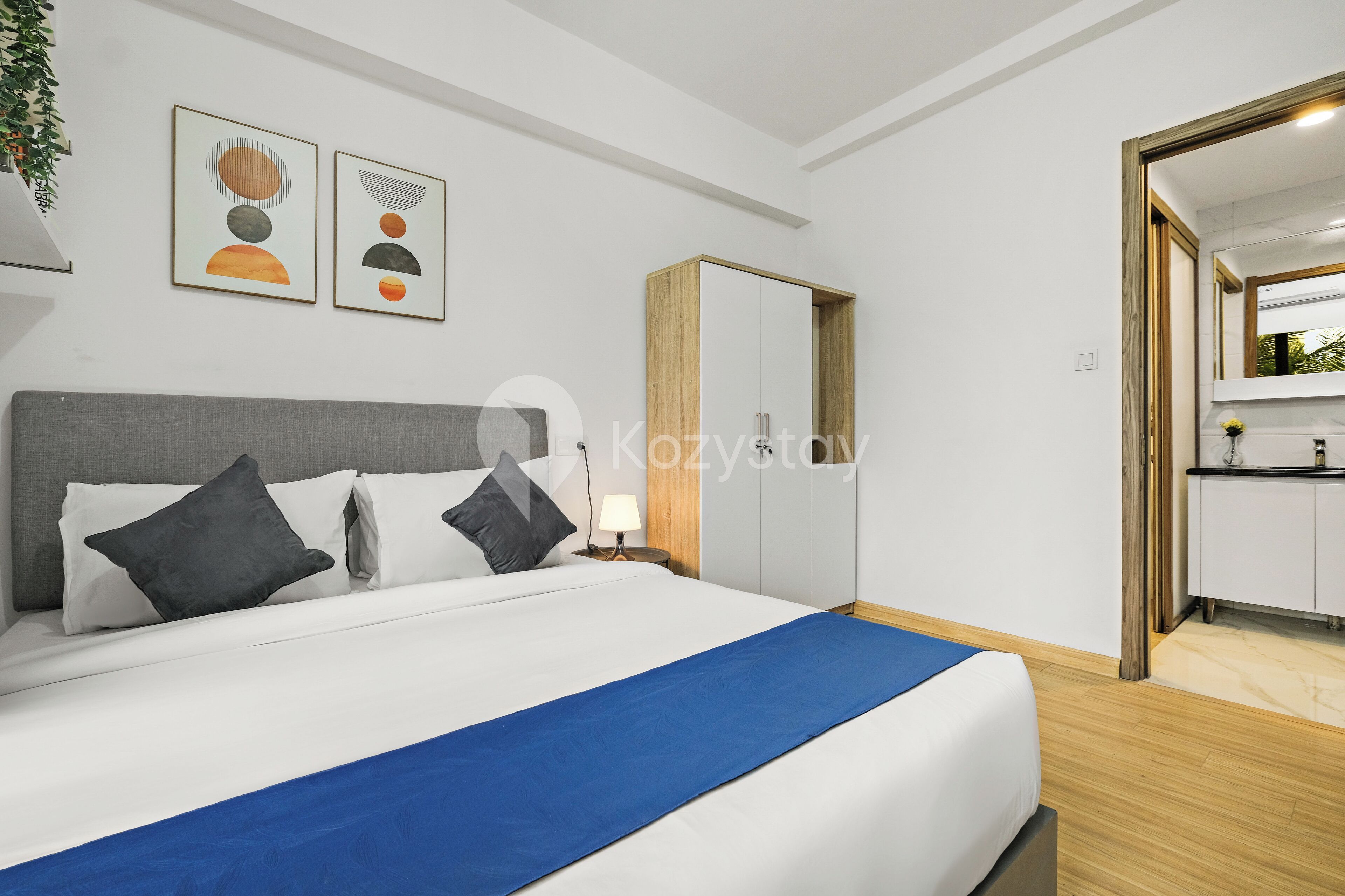 Departamento, 2 habitaciones, vista a la ciudad | Tabla de planchar con plancha y wifi gratis 