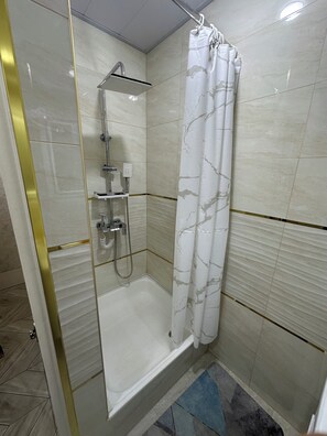 Secador de cabelo, toalhas de banho, papel higiênico 