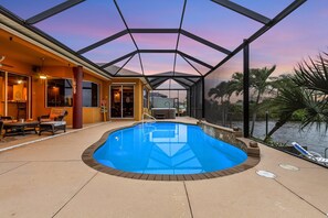 A heated pool