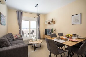 Dining - Newly furnished apartment with outdoor pool and absolute sea view! (Afandou)