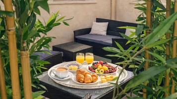 Comfort-studiolejlighed - udsigt til have | Terrasse/gårdhave