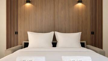 Comfort-studiolejlighed - udsigt til have | Opholdsområde | Smart-tv