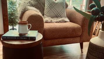 Smart TV, video games, foosball, books