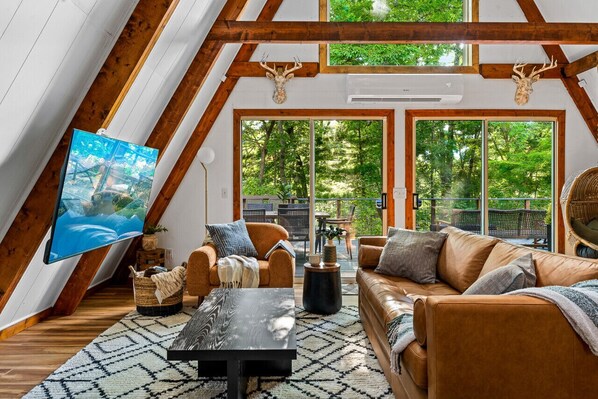 Smart TV, video games, foosball, books