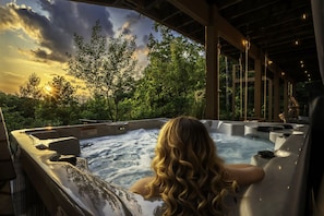Bain à remous extérieur