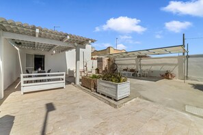 家庭別墅, 多間臥室, 2 間浴室, 面海 (Villa Benedetta 50m from Beach) | 室外用餐