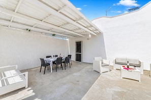 Family Villa, 2 Bedrooms, 2 Bathrooms, Sea Facing (Villa Benedetta 50m from Beach) | Outdoor dining - Villa Benedetta 50m From Beach (Lecce)