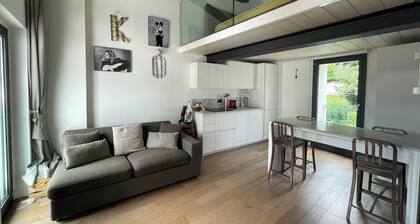 Open-plan loft overlooking Lake Como with private parking space