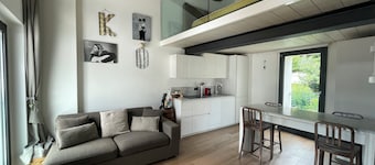 Open-plan loft overlooking Lake Como with private parking space
