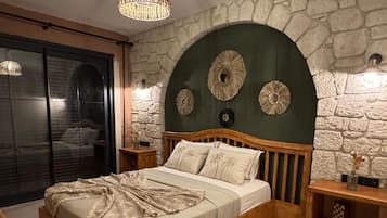 Deluxe dubbelrum - 1 queensize-säng - balkong - utsikt mot trädgården | Individuell inredning, unika möbler och gratis wi-fi