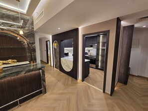 Luksushuoneisto, parveke, rantanäköala | Yksityinen keittiö