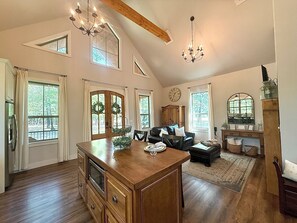 TV connectée, cheminée