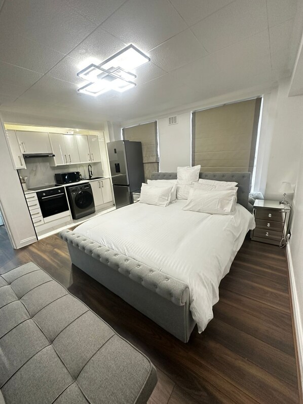 1 غرفة نوم وواي فاي مجانًا وملاءات أسرّة وتسهيلات لدخول الكراسي المتحركة