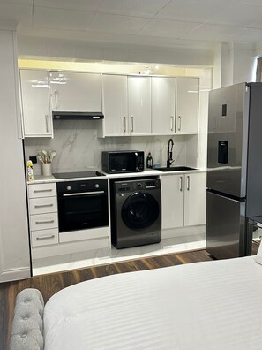 1 غرفة نوم وواي فاي مجانًا وملاءات أسرّة وتسهيلات لدخول الكراسي المتحركة