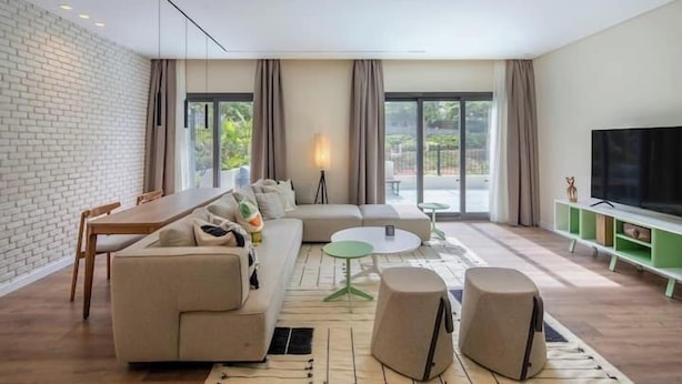 Basic House, Patio, Courtyard View | Living area - Kennah Rivera | 2BR Garden Apt, Near EDNC Mall (New Cairo)