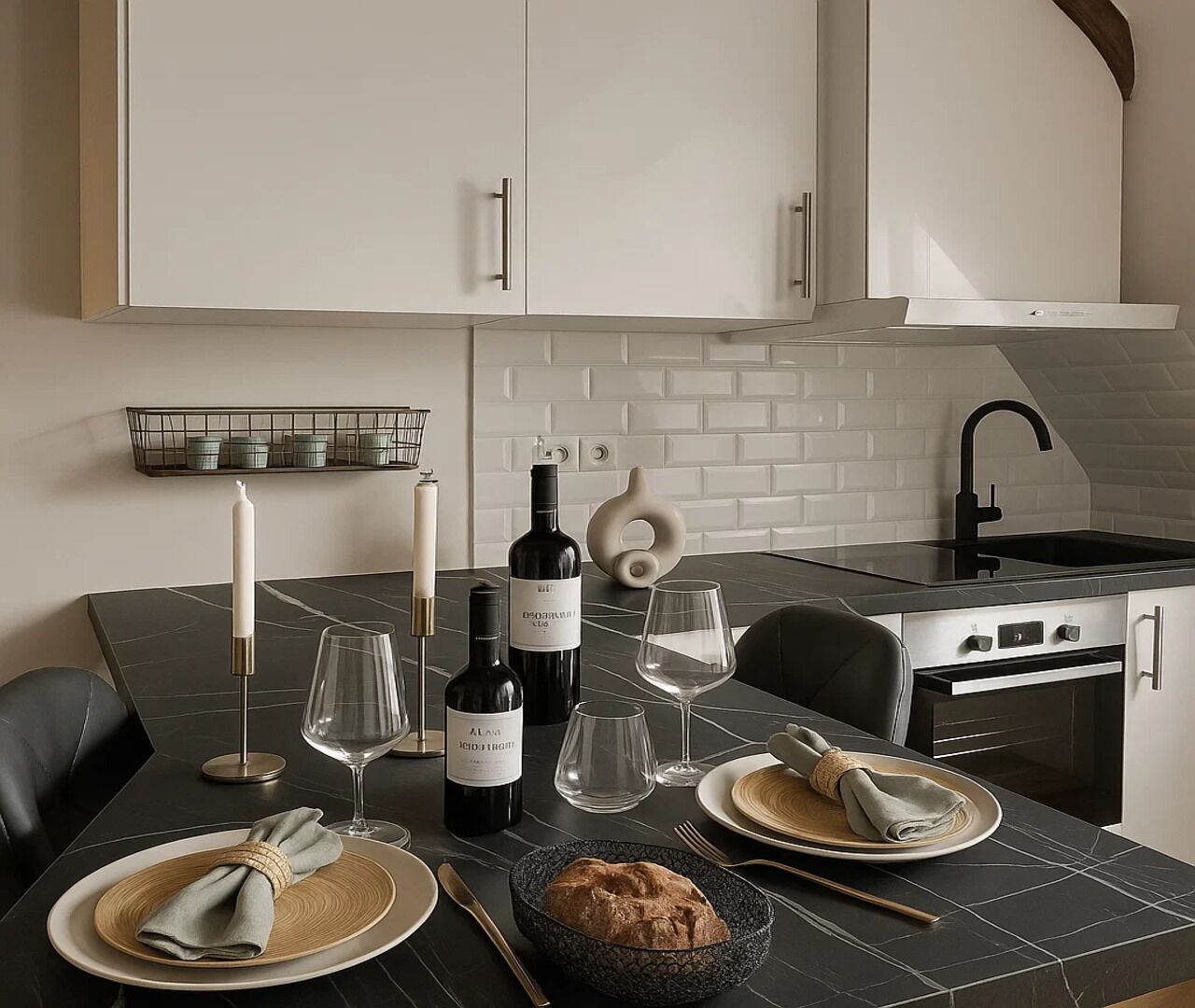 Apartment, Courtyard View | Private kitchen