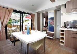 Comfort stacaravan, 3 slaapkamers