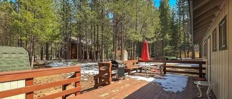 Cabaña, 2 habitaciones | Terraza o patio