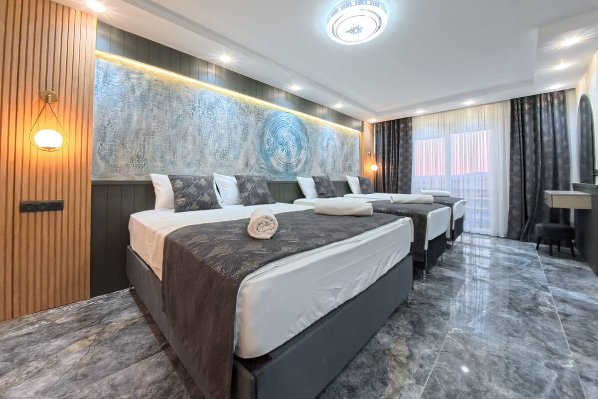 In-room safe, desk, laptop workspace, blackout drapes