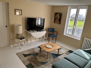 TV, DVD player, table football, books