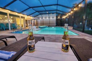 A heated pool