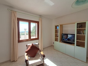 Appartement, vue colline | Coin séjour