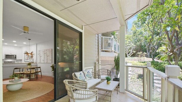Terrace/patio - Newly Remodeled! Wailea 2BR | Walk to Beach | A/C | Family-Friendly (Kihei)
