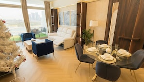 Apartment, Balcony, Beach View | Living area - Highend Azure Stay In Palm Jumeirah (Dubai)
