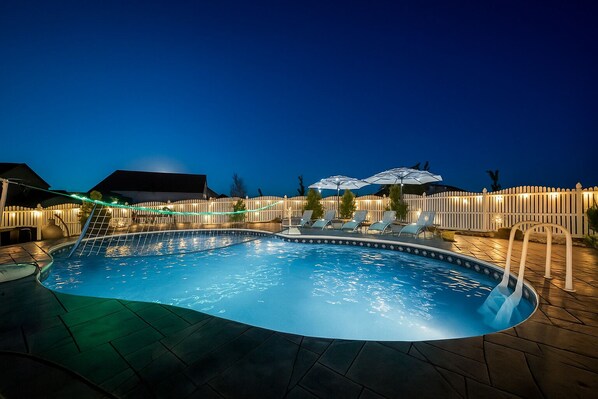 A heated pool