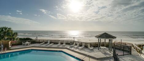 A heated pool