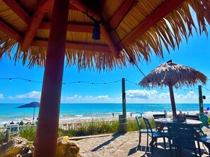 Outdoor dining - The Blue Lagoon  Dolphin Cove Near Atlantic Ocean Tiki Bars Kayaking Nearby  (Sebastian)