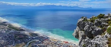 在海滩