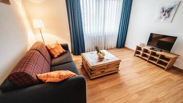 Smart-tv och eldstad