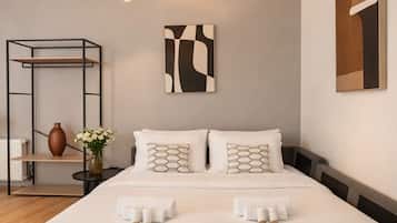 Superior Apartment, Courtyard View | Living area | 80-cm plasma TV with digital channels