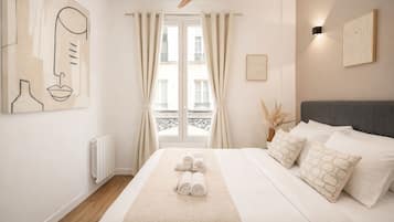 Appartement Supérieur, vue cour intérieure | Vue de la chambre