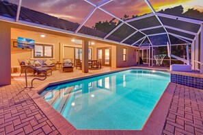 A heated pool
