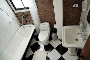 Classic Double Room, City View | Bathroom | Towels, soap